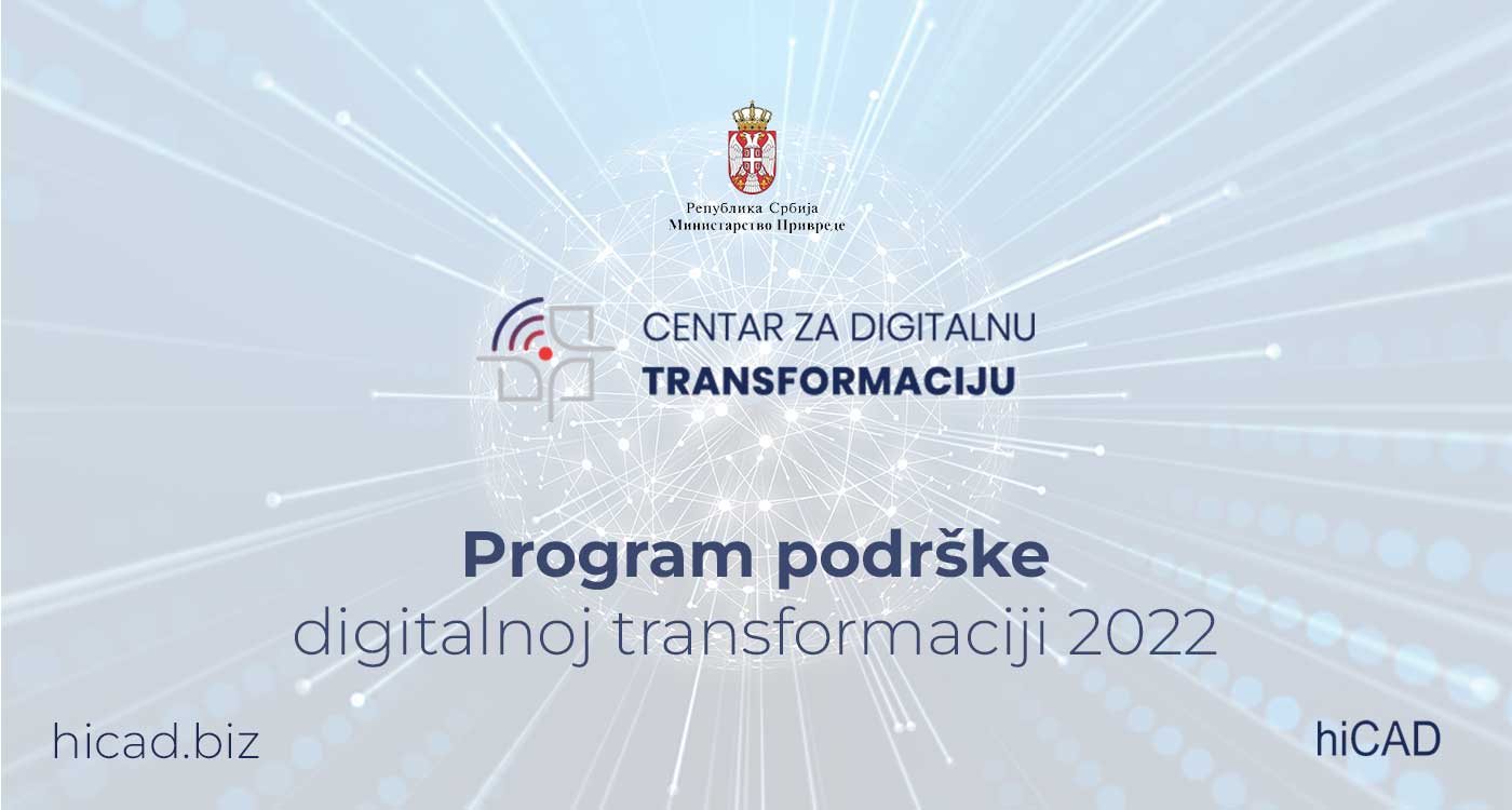 ⚡️ Program podrške digitalnoj transformaciji 2022 • hiCAD doo