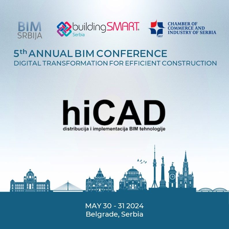 hiCAD kao zlatni sponzor 5. godišnje BIM Konferencije