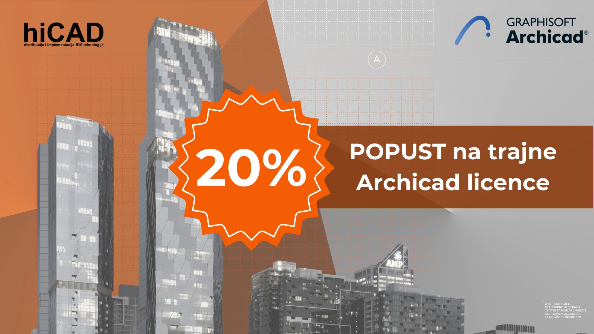 Popust od 20% na trajne Archicad licence